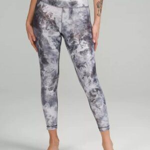 NWT Lululemon Align HR Pant 25" SHINE Diamond Dye Starlight Graphite Grey